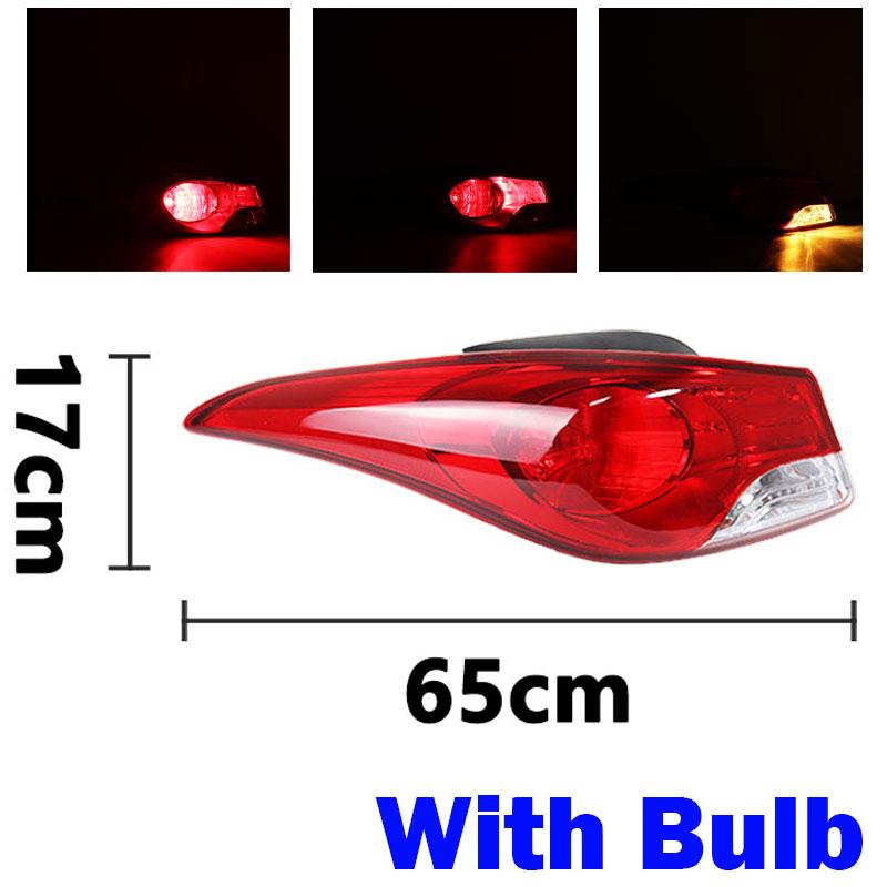 For Hyundai Elantra 2012 2013 2014 2015 Rear Tail Light Turn Signal Light Fog Lamp Housing Without Bulb 92401-3X010  92402-3X010