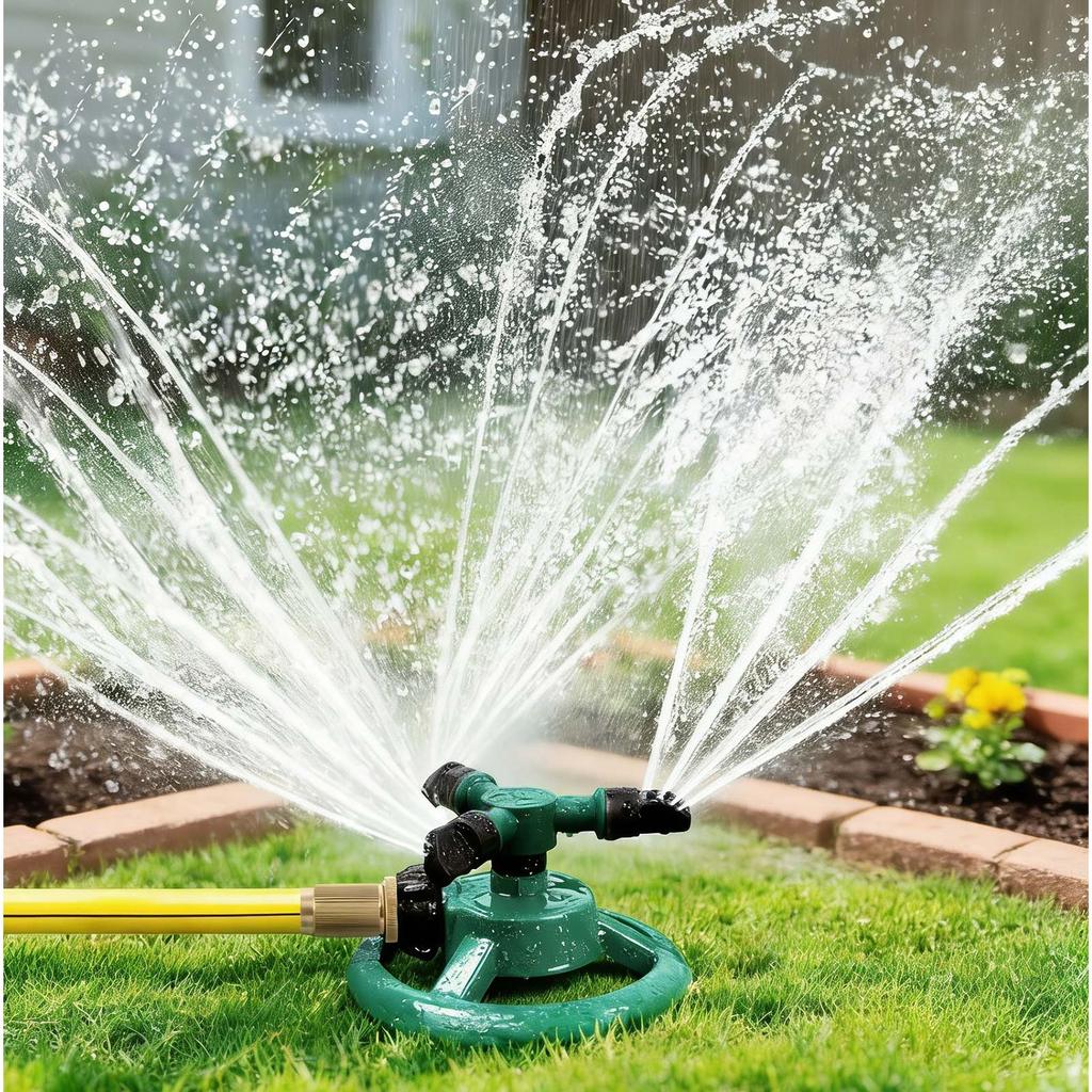 Patio Sprinkler, Rotating Garden Sprinkler, Large Area Coverage, Suitable For Children And To Play In.