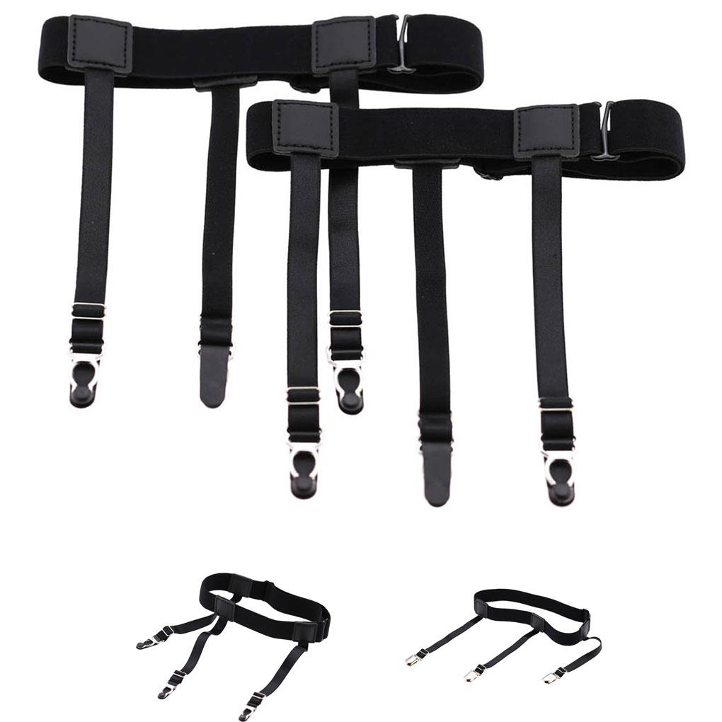 1 Pair Women Girls Men PU Body Harness Garter Belt Adjustable Sexy Punk Leg Stockings Cincher Strap