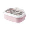Rabbit Decorated Meal Container Multi Compartment Rabbit Lunch Box for Children Sturdy Stainless Steel Container