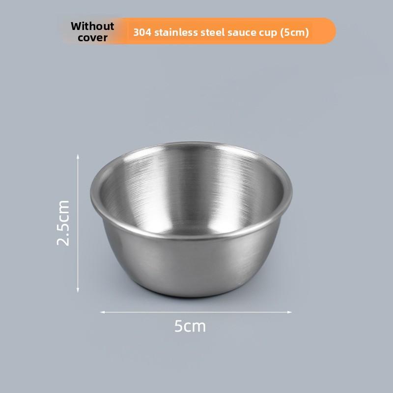 

Портативная коробка для соуса из нержавеющей стали 304 для барбекю, мини-контейнер для приправ 5cm серебряный
