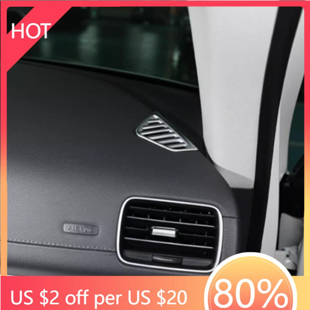 2025 Hot Racing Grills ABS Car Dashboard Air Conditioning Outlet Vent Frame Cover Trim Stickers Fit For Mercedes Benz GLE GLS W1