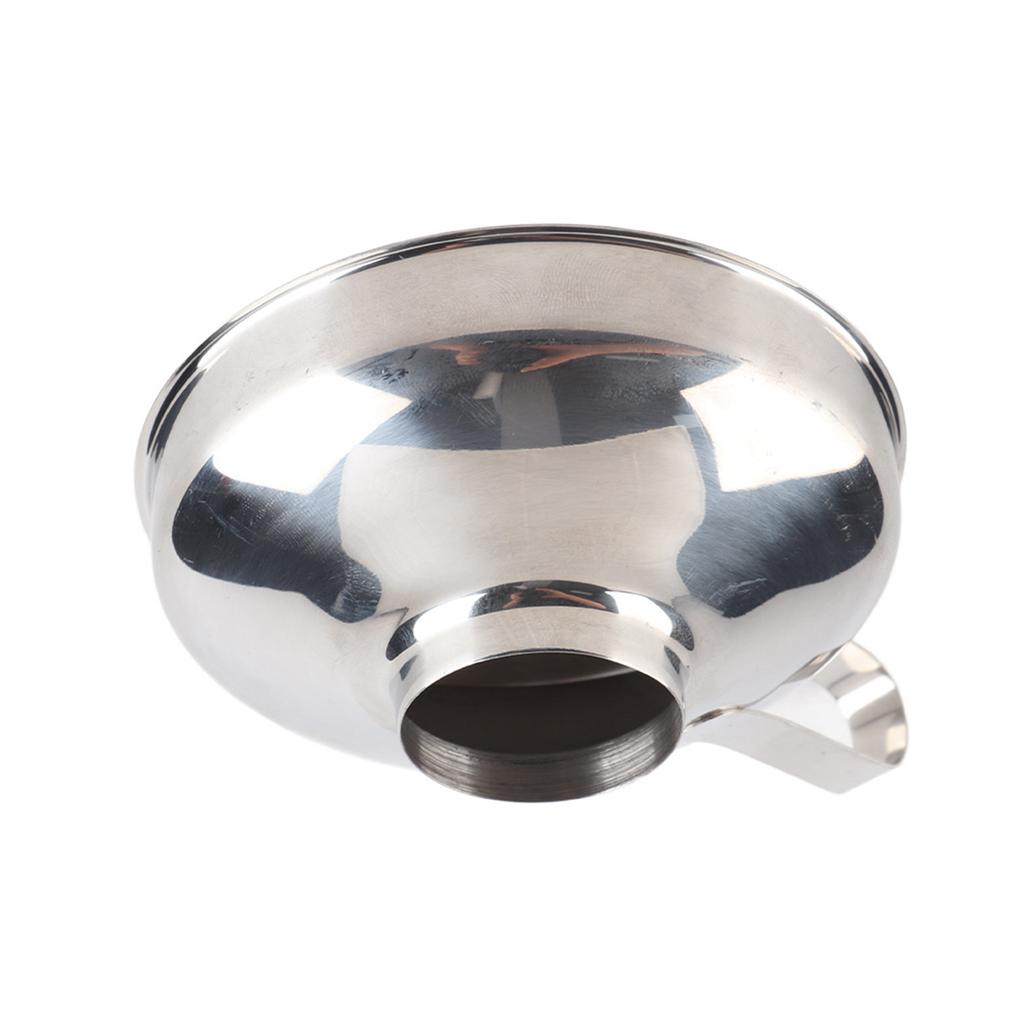 High Quality Stainless Steel Household Wide Mouth Canning Jars Funnel With Handle Kitchen Tools