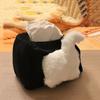 Cute Cat Butt Tissue Box Funny At Butt Napkin Dispenser Velvet Decorative Facial Tissue Holder For Kitchen Countertop Bedroom