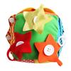Infant Activity Cube: Cloth Blocks with Zipper & Shoelace Features for Cognitive Development