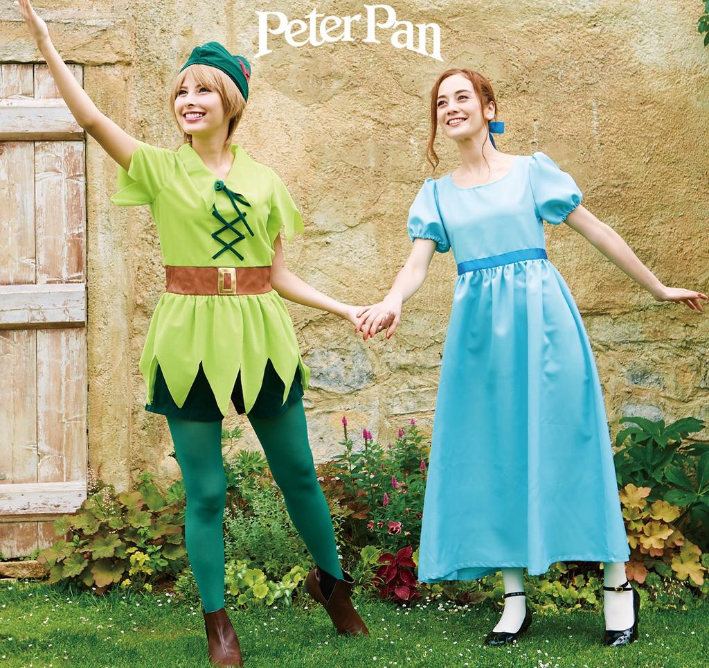 Disney Peter Pan Costume for Women, Sizes 155cm-165cm