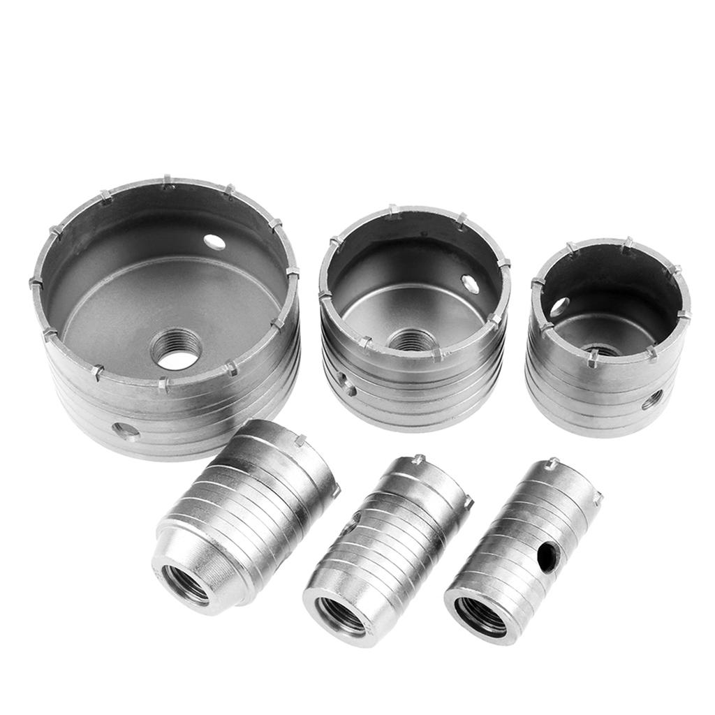 10Pcs TCT Core Drill Set SDS Plus Extension Shank Tungsten Masonry Hole Cutters