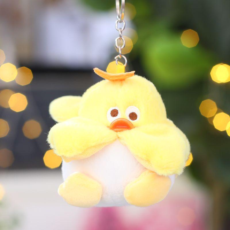 

Super Cute and Chubby Chicken Baby New Plush Toy Dolls Schoolbag Pendant Keychain Hanging 9cm