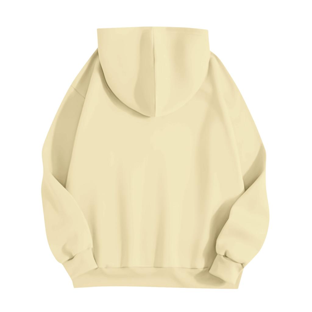 Ladies' Christmas Style Printed Hoodie With Wool And Pockets For Women