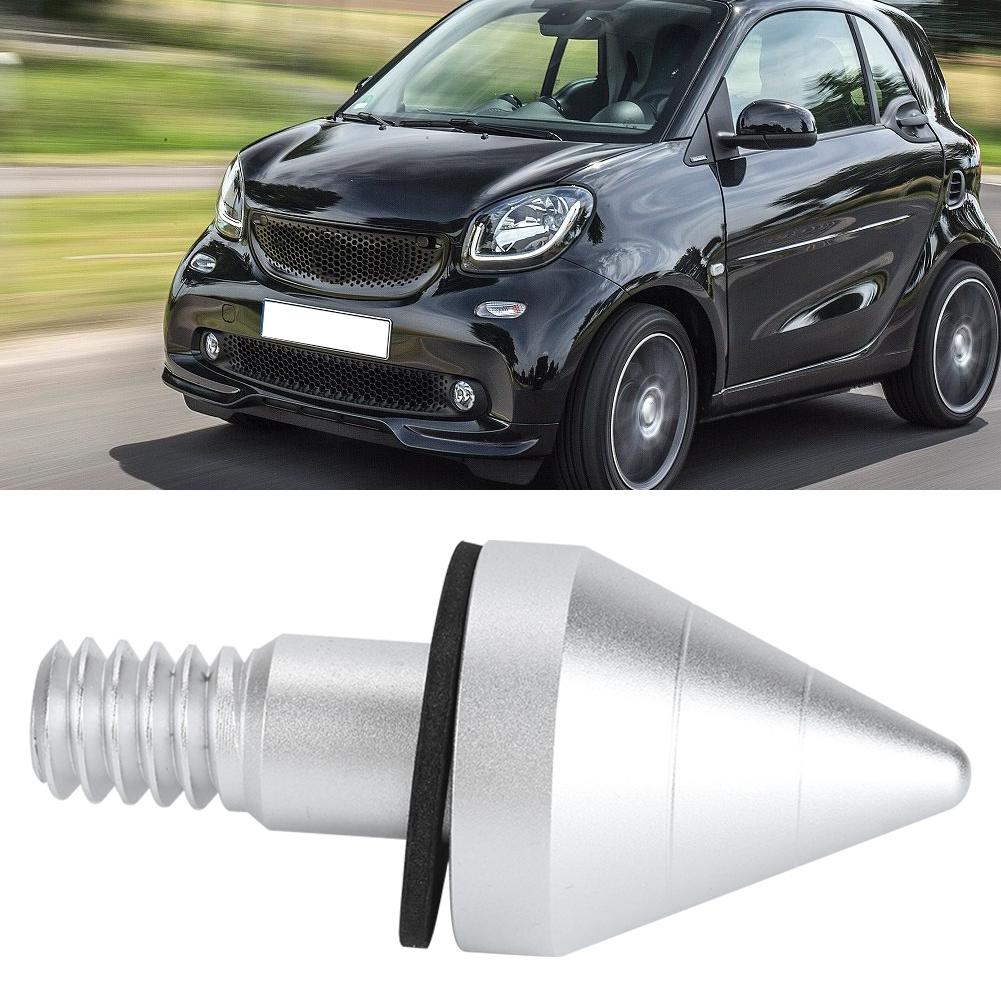 Car Rear Bumper Round Nail Guard Anti Collision Protector Fit for Mercedes Benz SmartSilver