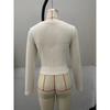 Women S Asymmetrical Neck Long Sleeve Knit Top Slim Fit Autumn Blouse
