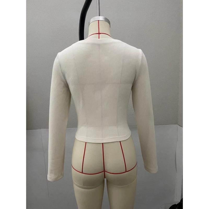 Women S Asymmetrical Neck Long Sleeve Knit Top Slim Fit Autumn Blouse