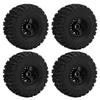 4PCS AR Pattern Rubber Tires with 6 Spoke Plastic Rims RC Tires Set for Arrma Senton 110