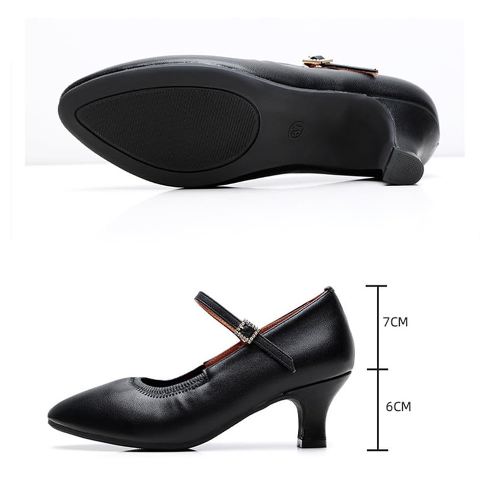 [Gengzee] Tanzschuhe, Latein-Tanzschuhe, Damen Gesellschaftstanzschuhe, Bühnenschuhe, Modern Dance Schuhe, Cha-Cha Schuhe für Erwachsene, Square Dance Schuhe, Gummi