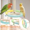 Parrot Perch Wood Stand Rotary Tabletop Training Bird Toy Versatile Interactive Bird Cage Accessories Home Bird Raising Supplies