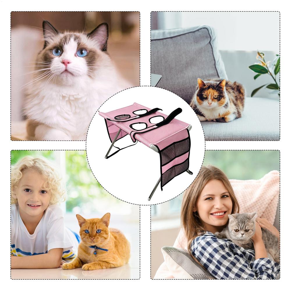 Folding Pet Grooming Hammock Quick Drying Anti-Scratch Dog Grooming Table Adjustable Detachable Cat Bathing Rack Pet Care