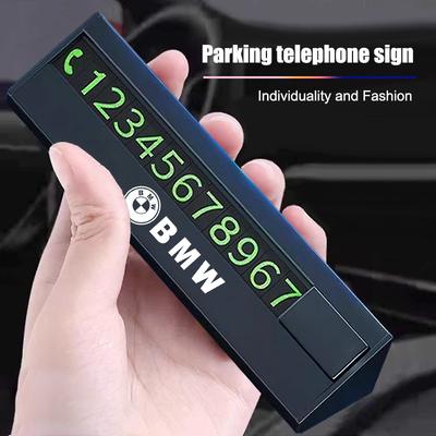 Car Temporary Parking Telephone Sign Auto Phone For E46 E66 E65 F13 F06 X2 X3 X5 X4 G08 G16 G15 G14 G12 G11 F13 F36 G42 G30