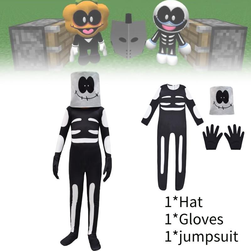 Unisex Halloween Cosplay Skeleton Jumpsuit For Creative Stage Performances And Events