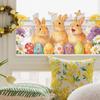 Easter Bunny Eggs Static Cling Window Sticker Removable Self-Adhesive for Balcony Glass Door Home Decor Art
