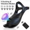2026 Sucking Vibrating Cock Ring for Men wireless Remote Control Penis Ring Ejaculation Delay Clitoris Sucker Stimulation Sex Toy for Couples Wearable