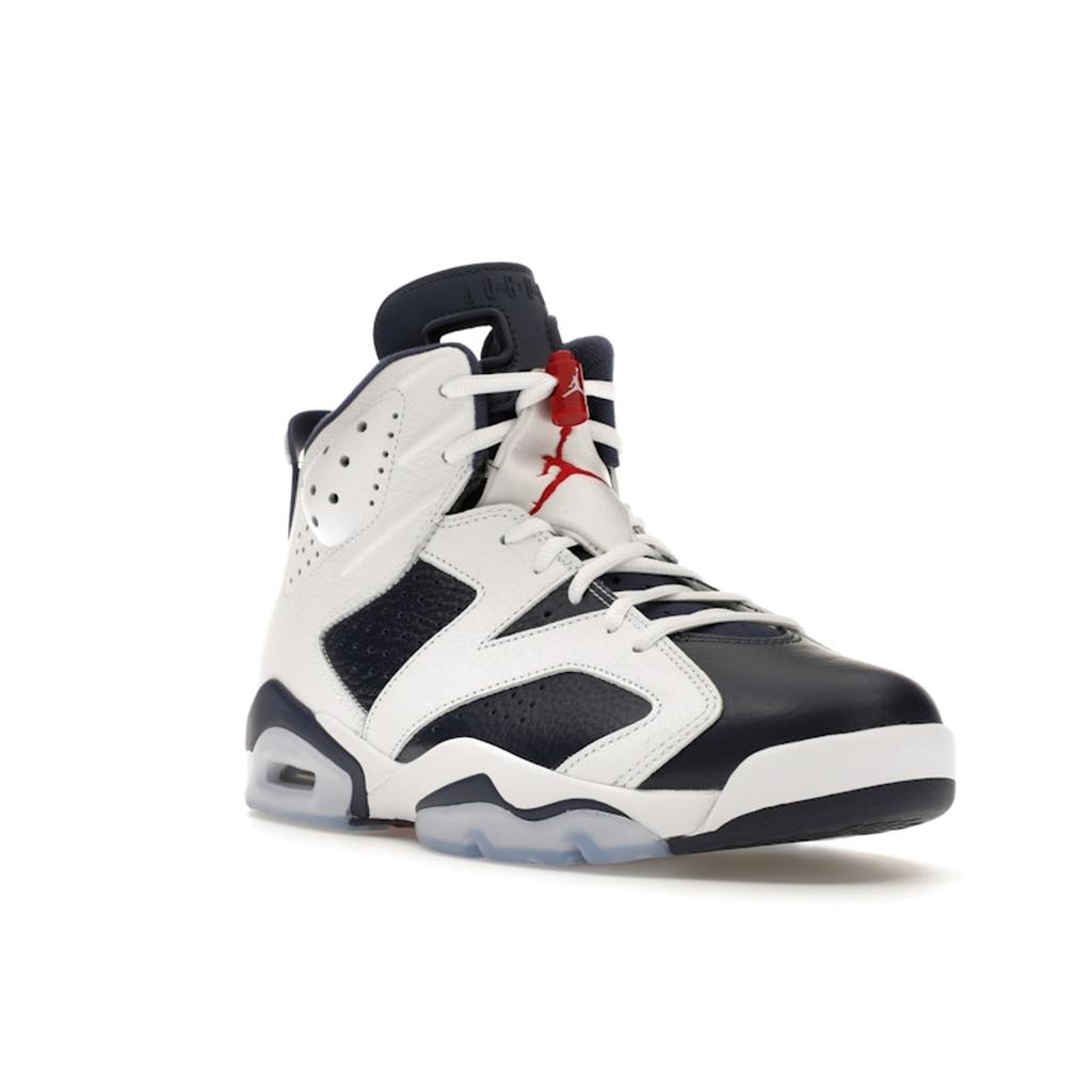 Air Jordan 6 Retro Olympic 2024 Herren Sneaker Blau Weiß Varsity-Rot CT8529-164
