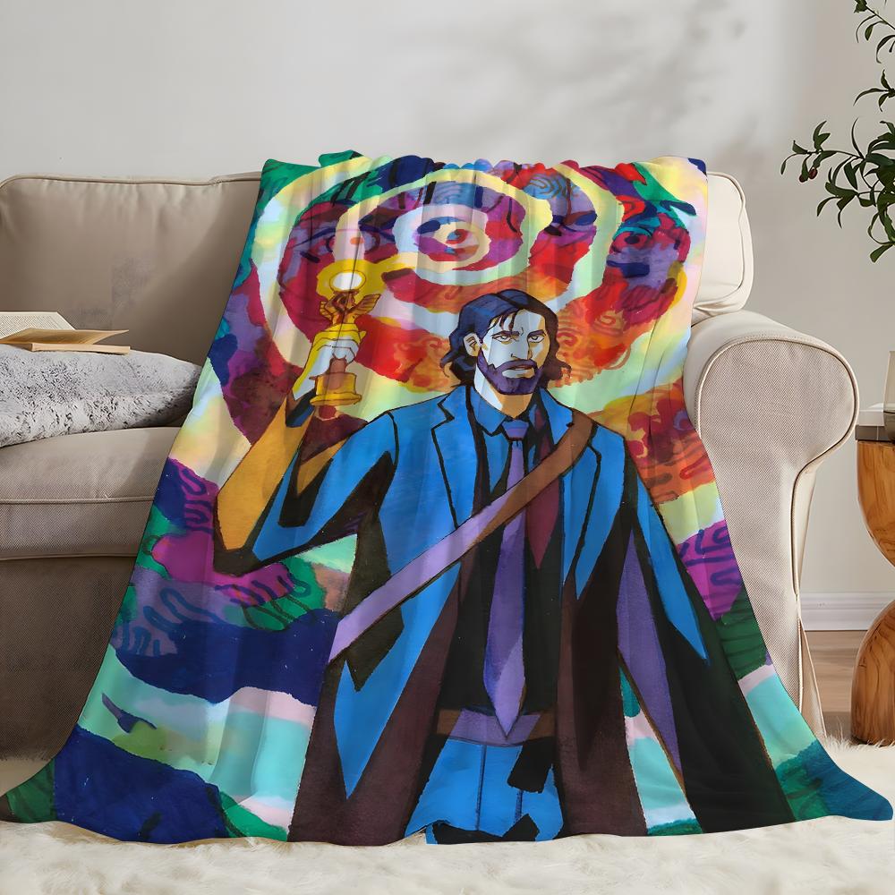 Spiel Alan Wake Kuscheldecke Flanell-Kuscheldecke: Weiches, kinderfreundliches, warmes, antistatisches, waschbares Ganzjahres-Schlafsofa für Zuhause