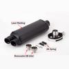 Universal 51MM Motorcycle Exhaust Pipe Escape Double Hole Silencer Muffler DB Killer For F750GS F850GS R1200GS 500X 400X CRF1100