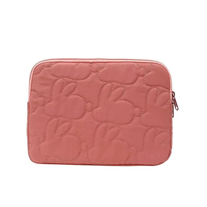 Embroidery Rabbit Pattern Cute Shockproof Laptop Sleeve Case Bag 11 13 Inch For Macbook For Samsung Laptop And Tablet Pouch