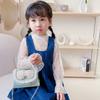 Kids Fashion Bag Cute Bowknot Side Crossbody Bags For Girls Pearl Tote Hand Bag Baby Messenger Bags Toddler Purse