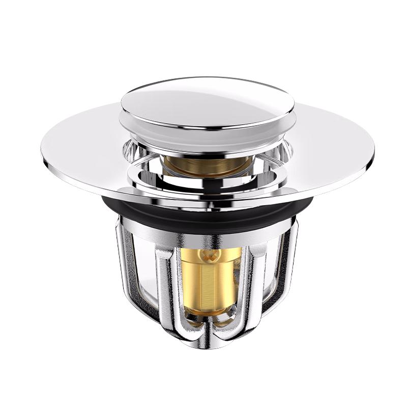 MEJUE Pop-Up Basin Drain Stopper with Odor Filter Universal Fit