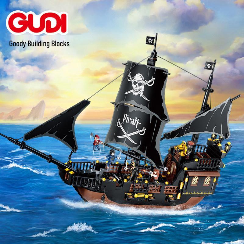 Enlighten Blocks Piratenschiff Lernspielzeug für Kinder