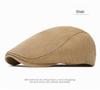 Washable Unisex Spring/Autumn Smooth Beret - British Retro Newsboy Cap