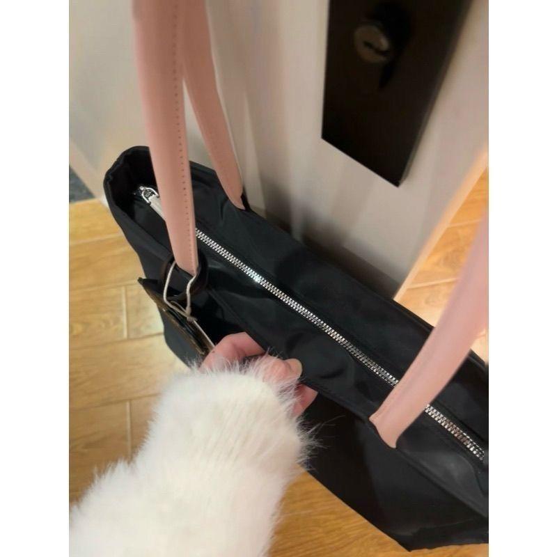 Hello Kitty Embroidery Armpit Bag, Chic Versatile Single Shoulder Handbag, Large Capacity Commuter Tote Purse CLE