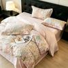 60 Piece High-End Cotton High Count Cloud Satin Printed Four Piece Set