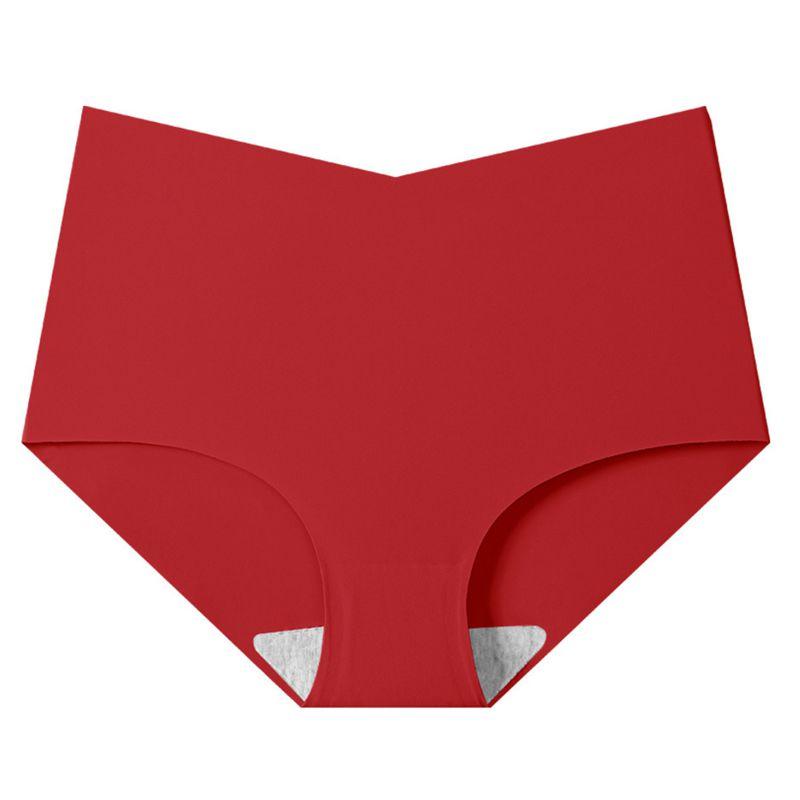 Women Solid Color Comfortable Antibacterial Briefs