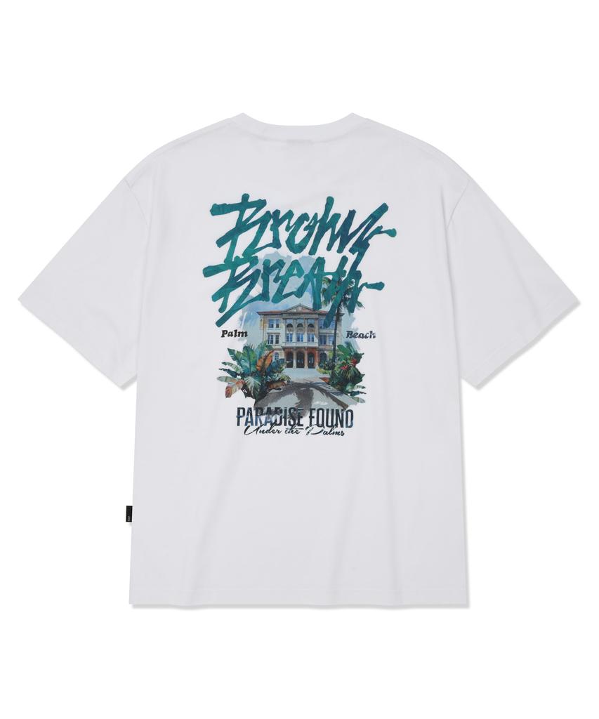 BROWNBREATH Tropical Crush Tag Tee - White