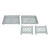 Desk Organizer Storage Rack Shelf PP Hollow Design 2 Tier for Home Bathroom Table