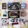 ENHYPEN WUNSCH: UNLEASH Merch Geschenkbox Set - 5. Mini-Album Lomo-Karten Aufkleber Schlüsselanhänger Lanyard Ständer Abzeichen K-Pop Merchandise ENGENE Geschenk