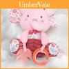 Aipinqi Pink Plush Rattle Car Toy With Music And Noise Paper For Baby Handeye Coordination