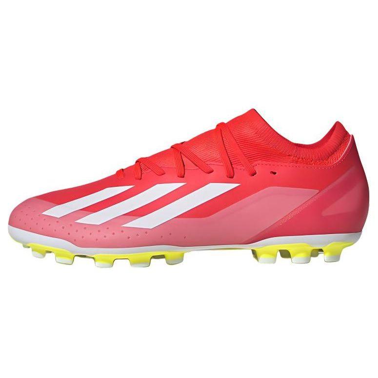 Adidas X Crazyfast League Comfortable Simple AG (Rubber Short Studs) Shock Absorbing Durable Football Shoes Unisex Football Shoes Red White IF0678