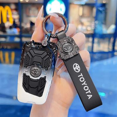 3 Buttons Zinc alloyCar Key Case Cover for Hilux Corolla Avensis Prado Fortuner RAV4 CHR Shell Accessories