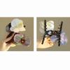 Shark Clip Flower Hair Claw Ponytail Clip Large Shark Clip Cute Butterfly Orchid Hair Clip  Female
