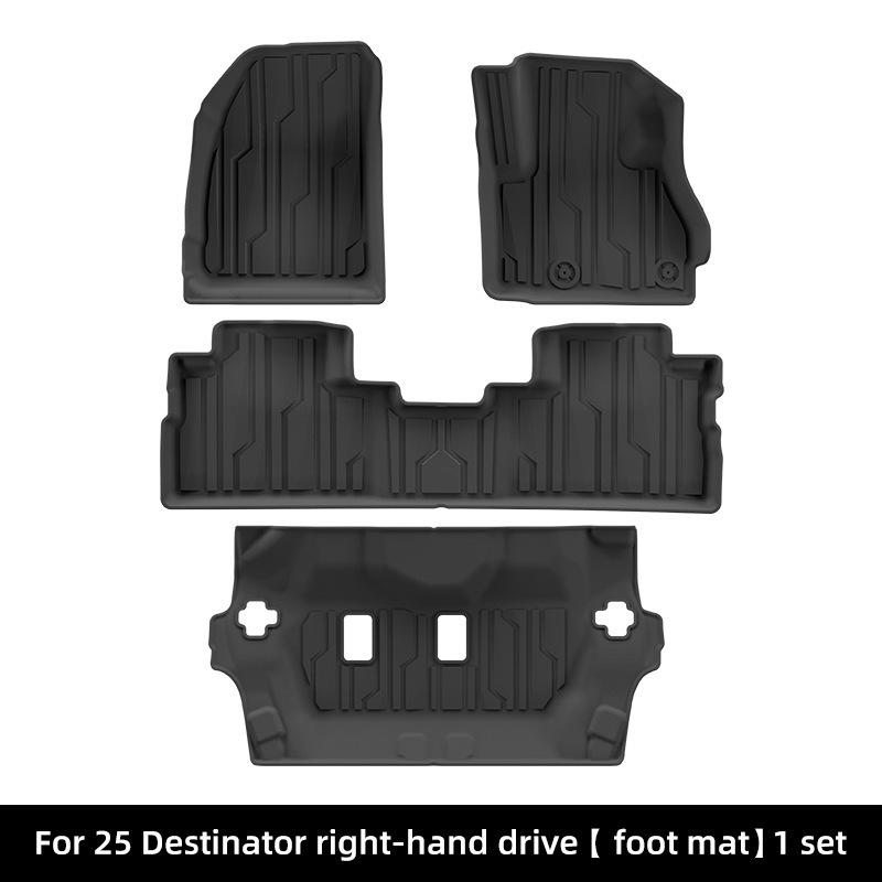 Compatible with 25 Mitsubishi Destinator floor and trunk mats, TPE material.
