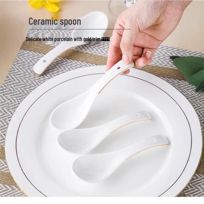 Ceramic Soup Spoons