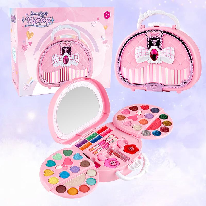 Princess Makeup Box: Girls' Role Play Cosmetic Toy Set & Suitcase - Perfect Birthday Gift