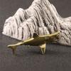 Handmade Shark Figurine Brass Fish Sculpture for Distinctive Interior Designs and Gift Purposes Delicate and Stands Out