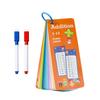 1 Set Beginner Self-test Math Calculation Training Cards 1-12 Grades Educational Learning Supplies for Kids Students School Use