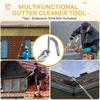 Ergonomic Drainage Cleaner Scoops Metal Gutter Shovel For Effective Clog Prevention In Residential Commercial Use