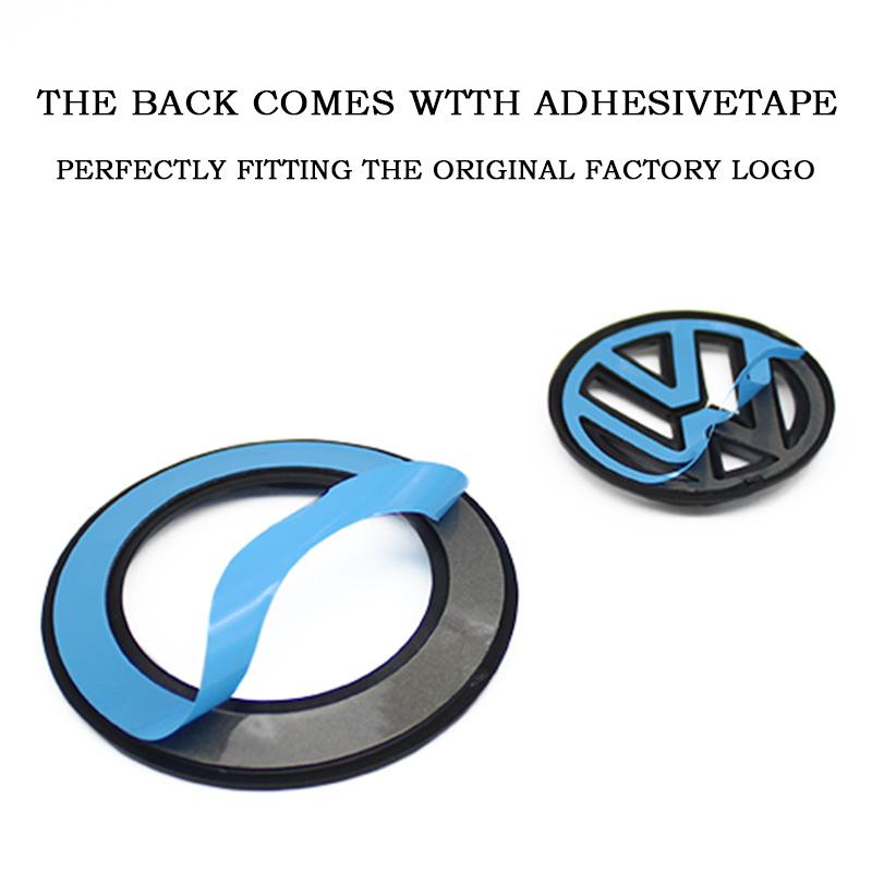 40mm 61mm ABS Car Steering Wheel Emblem Sticker For Volkswagen VW GTI Polo Passat Golf Caddy Jetta Sharan Logo Badge Accessories Zw2