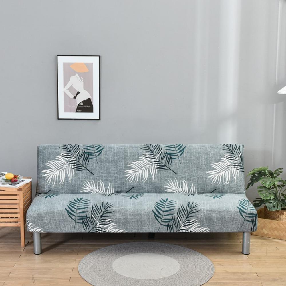 Milk Silk Elastic Sofa Cover Slipcover Furniture Protector Dustproof Stretchable No Armrest Full Coverage